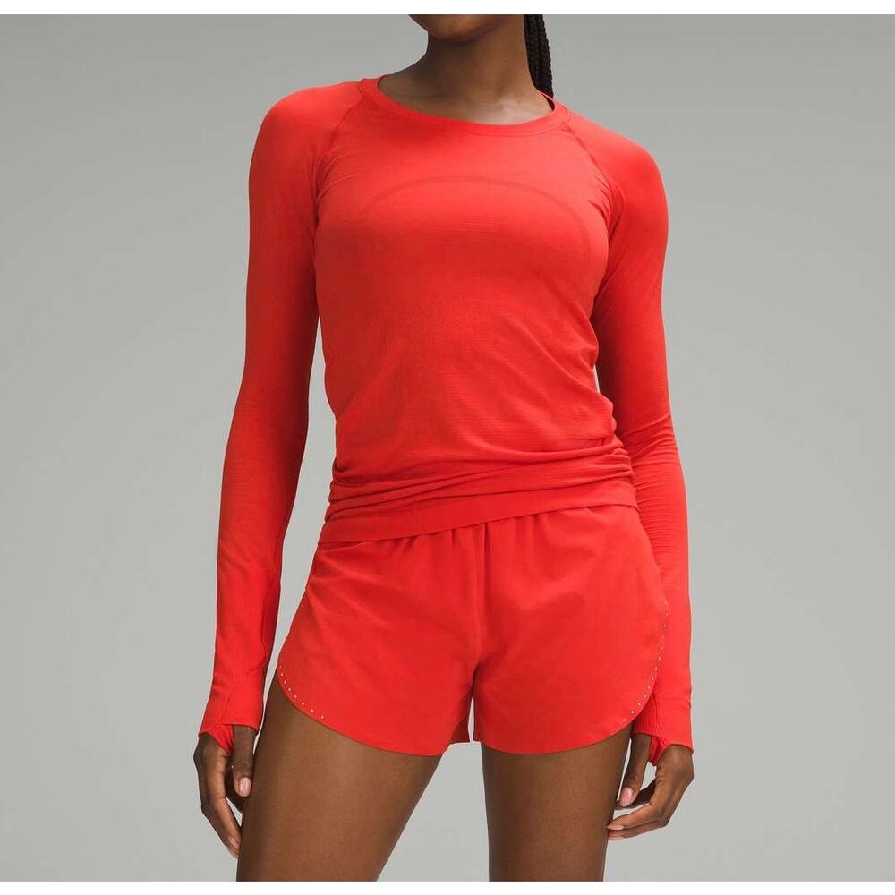 Lululemon Swiftly Tech Long sleeve Thmbholes Hot Heat Athletic Top Size 20